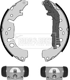 Borg & Beck BBS1089K - Комплект тормозных колодок, барабанные autodnr.net