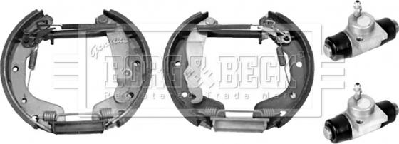 Borg & Beck BBS1092K - Комплект гальм, барабанний механізм autocars.com.ua