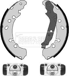 Borg & Beck BBS1096K - Комплект тормозных колодок, барабанные avtokuzovplus.com.ua
