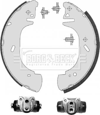 Borg & Beck BBS1121K - Комплект тормозных колодок, барабанные avtokuzovplus.com.ua