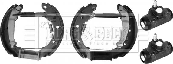 Borg & Beck BBS1148K - Комплект гальм, барабанний механізм autocars.com.ua