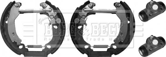 Borg & Beck BBS1155K - Комплект тормозных колодок, барабанные autodnr.net