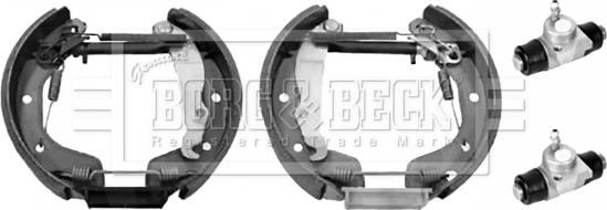 Borg & Beck BBS1156K - Комплект гальм, барабанний механізм autocars.com.ua