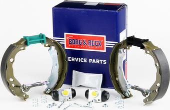 Borg & Beck BBS1160K - Комплект тормозных колодок, барабанные autodnr.net