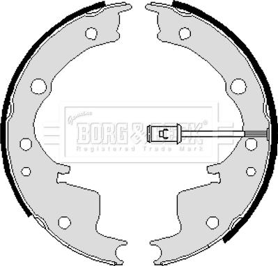 Borg & Beck BBS6001 - Комплект тормозных колодок, барабанные avtokuzovplus.com.ua