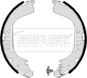 Borg & Beck BBS6004 - Комплект гальм, барабанний механізм autocars.com.ua