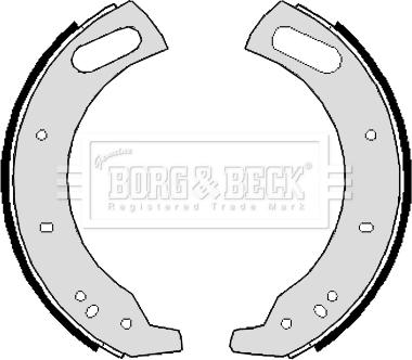 Borg & Beck BBS6007 - Комплект тормозных колодок, барабанные avtokuzovplus.com.ua