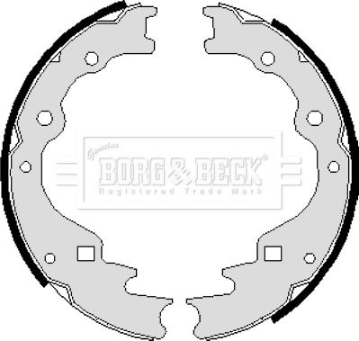 Borg & Beck BBS6009 - Комплект тормозных колодок, барабанные avtokuzovplus.com.ua