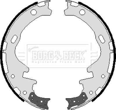 Borg & Beck BBS6010 - Комплект тормозных колодок, барабанные avtokuzovplus.com.ua