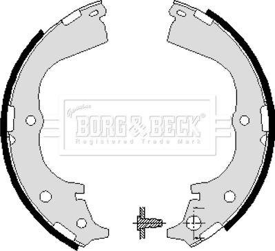 Borg & Beck BBS6018 - Комплект гальм, барабанний механізм autocars.com.ua