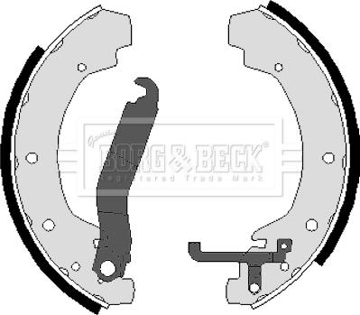 Borg & Beck BBS6023 - Комплект тормозных колодок, барабанные avtokuzovplus.com.ua