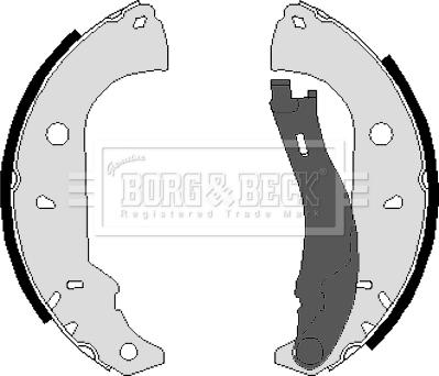 Borg & Beck BBS6026 - Комплект гальм, барабанний механізм autocars.com.ua