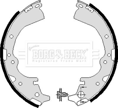 Borg & Beck BBS6040 - Комплект гальм, барабанний механізм autocars.com.ua