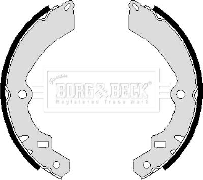 Borg & Beck BBS6046 - Комплект тормозных колодок, барабанные avtokuzovplus.com.ua