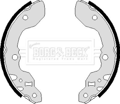 Borg & Beck BBS6048 - Комплект гальм, барабанний механізм autocars.com.ua