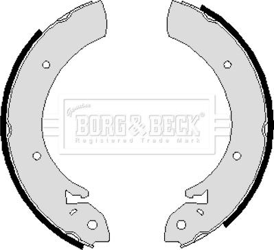 Borg & Beck BBS6055 - Комплект тормозных колодок, барабанные avtokuzovplus.com.ua