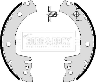 Borg & Beck BBS6061 - Комплект гальм, барабанний механізм autocars.com.ua