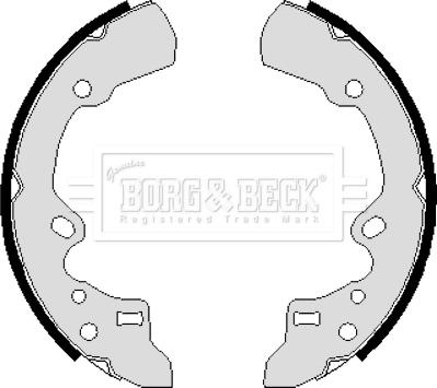 Borg & Beck BBS6063 - Комплект тормозных колодок, барабанные avtokuzovplus.com.ua