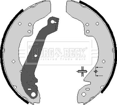 Borg & Beck BBS6064 - Комплект гальм, барабанний механізм autocars.com.ua