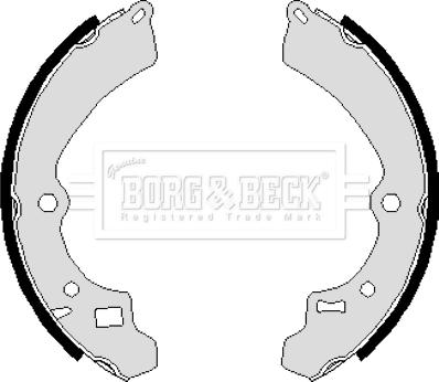 Borg & Beck BBS6069 - Комплект гальм, барабанний механізм autocars.com.ua