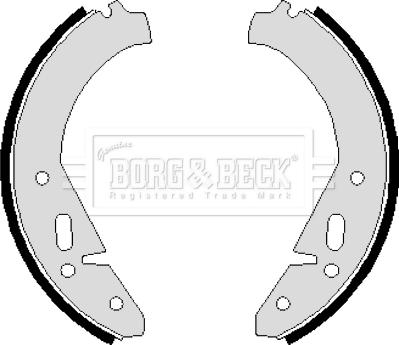 Borg & Beck BBS6081 - Комплект тормозных колодок, барабанные autodnr.net