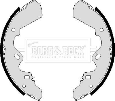 Borg & Beck BBS6083 - Комплект тормозных колодок, барабанные avtokuzovplus.com.ua