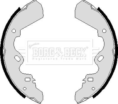 Borg & Beck BBS6083 - Комплект гальм, барабанний механізм autocars.com.ua