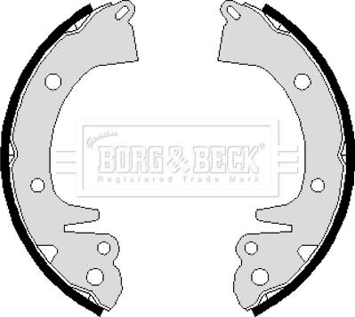 Borg & Beck BBS6085 - Комплект гальм, барабанний механізм autocars.com.ua