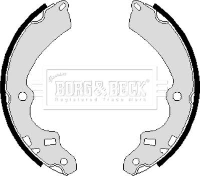 Borg & Beck BBS6091 - Комплект гальм, барабанний механізм autocars.com.ua