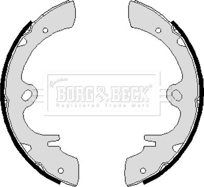 Borg & Beck BBS6096 - Комплект тормозных колодок, барабанные avtokuzovplus.com.ua