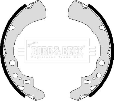 Borg & Beck BBS6099 - Комплект тормозных колодок, барабанные autodnr.net