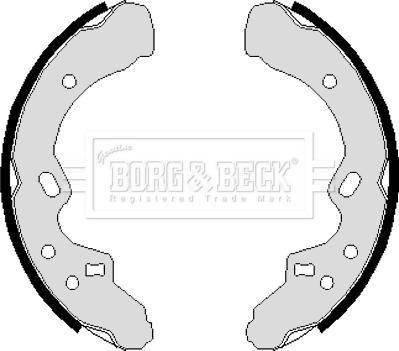 Borg & Beck BBS6105 - Комплект гальм, барабанний механізм autocars.com.ua