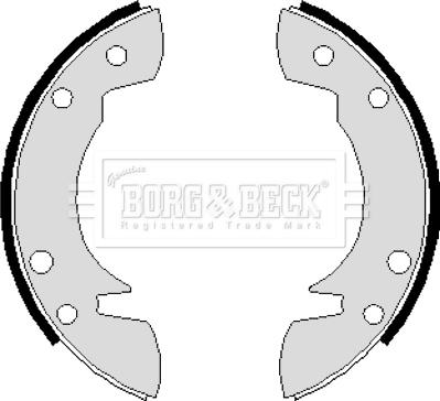 Borg & Beck BBS6106 - Комплект гальм, барабанний механізм autocars.com.ua