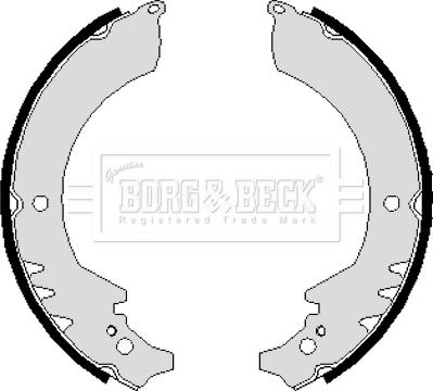Borg & Beck BBS6109 - Комплект гальм, барабанний механізм autocars.com.ua