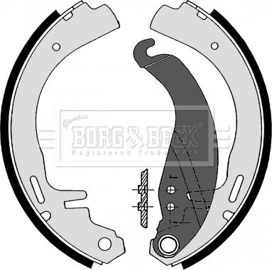 Borg & Beck BBS6110 - Комплект гальм, барабанний механізм autocars.com.ua