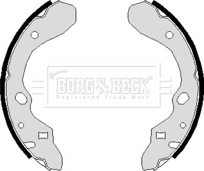 Borg & Beck BBS6112 - Комплект тормозных колодок, барабанные avtokuzovplus.com.ua