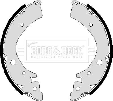 Borg & Beck BBS6116 - Комплект гальм, барабанний механізм autocars.com.ua