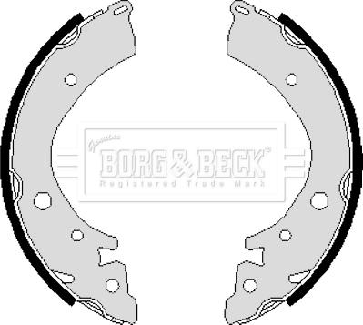 Borg & Beck BBS6116 - Комплект тормозных колодок, барабанные avtokuzovplus.com.ua