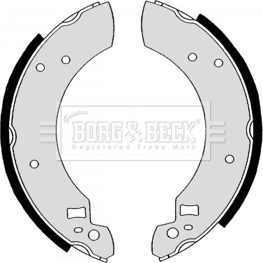 Borg & Beck BBS6119 - Комплект тормозных колодок, барабанные avtokuzovplus.com.ua