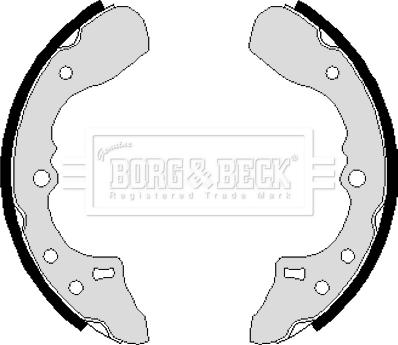 Borg & Beck BBS6120 - Комплект гальм, барабанний механізм autocars.com.ua