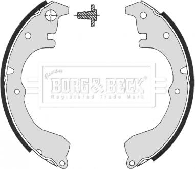 Borg & Beck BBS6122 - Комплект тормозных колодок, барабанные avtokuzovplus.com.ua