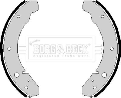 Borg & Beck BBS6141 - Комплект тормозных колодок, барабанные avtokuzovplus.com.ua