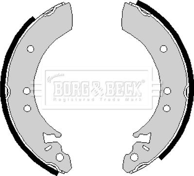 Borg & Beck BBS6143 - Комплект гальм, барабанний механізм autocars.com.ua