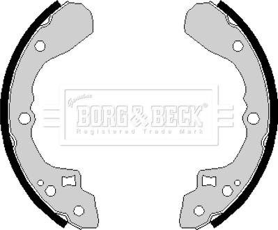 Borg & Beck BBS6145 - Комплект тормозных колодок, барабанные avtokuzovplus.com.ua