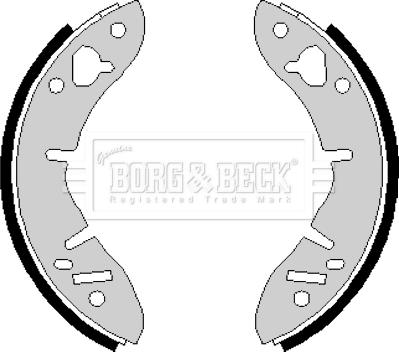 Borg & Beck BBS6155 - Комплект гальм, барабанний механізм autocars.com.ua