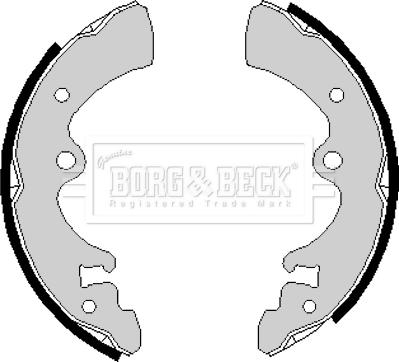 Borg & Beck BBS6159 - Комплект тормозных колодок, барабанные avtokuzovplus.com.ua