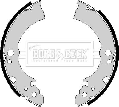 Borg & Beck BBS6163 - Комплект гальм, барабанний механізм autocars.com.ua