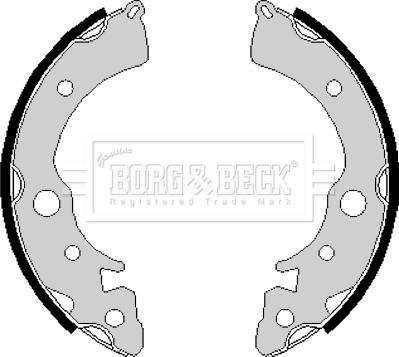 Borg & Beck BBS6164 - Комплект тормозных колодок, барабанные autodnr.net