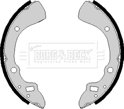 Borg & Beck BBS6166 - Комплект гальм, барабанний механізм autocars.com.ua