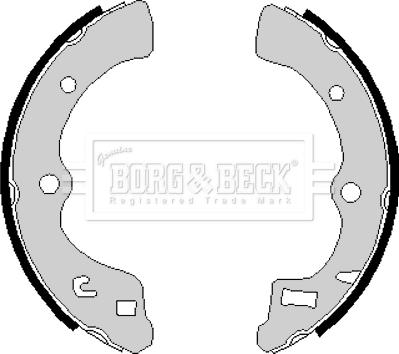 Borg & Beck BBS6167 - Комплект гальм, барабанний механізм autocars.com.ua